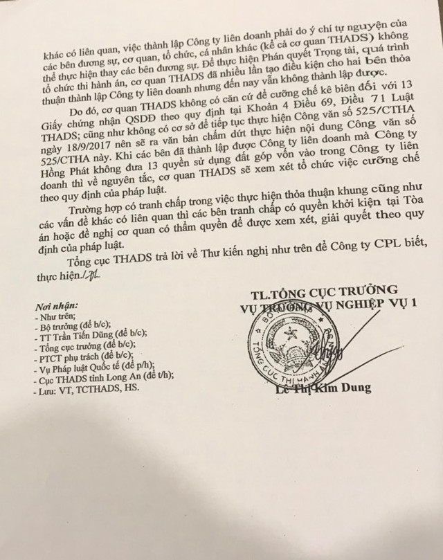 Thi hành án vụ tranh chấp dự án nghìn tỷ ở Long An: Cùng nhau... làm trái - Hình 2 Thi hanh an vu tranh chap du an nghin ty o Long An: Cung nhau... lam trai-Hinh-2