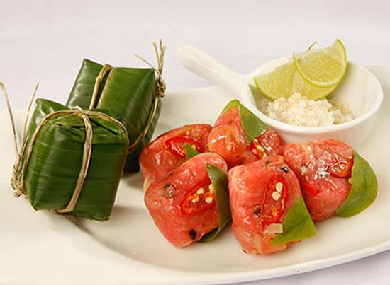 Độc đáo món nem bưởi đặc sản chay làm từ vỏ bưởi Doc dao mon nem buoi dac san chay lam tu vo buoi