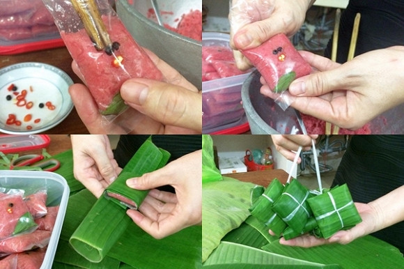 Độc đáo món nem bưởi đặc sản chay làm từ vỏ bưởi - Hình 5 Doc dao mon nem buoi dac san chay lam tu vo buoi-Hinh-5