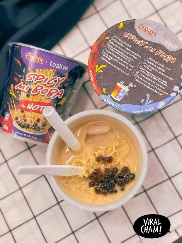 Độc lạ món mì tôm trà sữa trân châu gây sốt - Hình 3 Doc la mon mi tom tra sua tran chau gay sot-Hinh-3