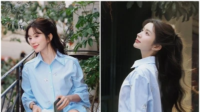 Ngọc Huyền gây sốt với gương mặt đẹp 'không góc chết'