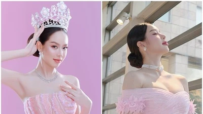 Hoa hậu Thanh Thủy đẹp không tỳ trước khi hết nhiệm kỳ Miss International