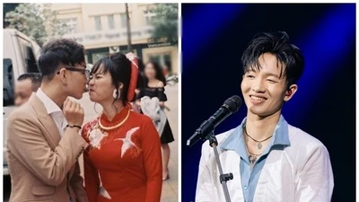 Khoảnh khắc tình tứ của ca sĩ Hoàng Dũng bên vợ