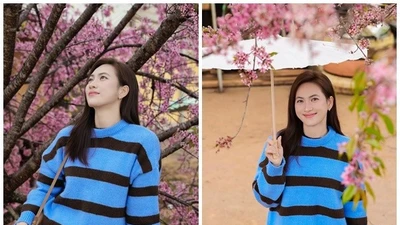 Phương Anh Đào khoe nhan sắc đẹp hơn hoa