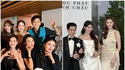 Sao Việt quy tụ trong đám cưới của Á hậu Quỳnh Châu