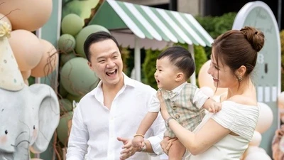 Diễm My 9x khoe khoảnh khắc viên mãn bên chồng con