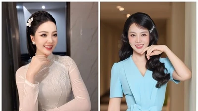 Á hậu Thụy Vân chọn phong cách kín đáo vẫn cuốn hút