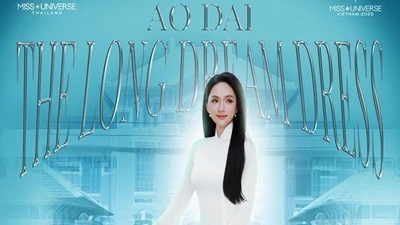 Hoa hậu Hương Giang chọn áo dài mang đến Miss Universe 2025