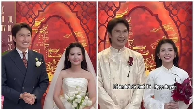 Đình Tú - Ngọc Huyền hạnh phúc trong lễ vu quy