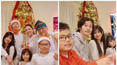 Khoảnh khắc đời thường ngọt ngào của Hoa hậu Jennifer Phạm bên chồng con