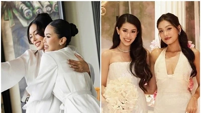 Á hậu Thảo Nhi Lê thân thiết với em chồng Tăng Thanh Hà