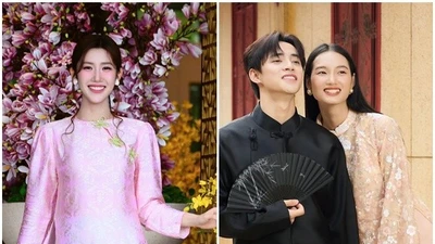 Mỹ nhân Việt rạng rỡ khoe sắc trong tà áo dài đầu năm