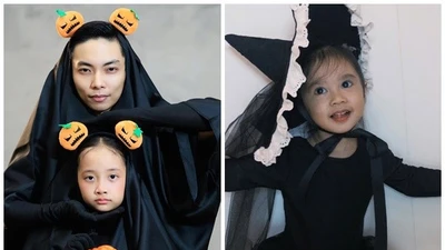 Nhóc tì nhà sao Việt dễ thương khi hóa trang dịp Halloween