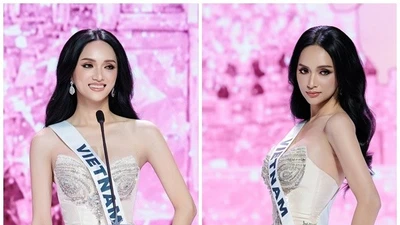 Hương Giang quyến rũ trên sân khấu sự kiện ra mắt của Miss Universe 2025