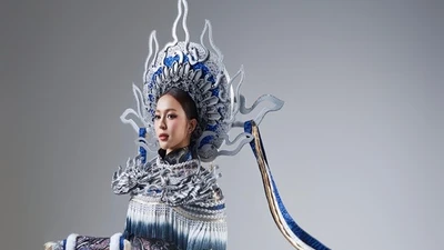 Kiều Duy căng thẳng trước khi thi National Costume ở Miss International 2025