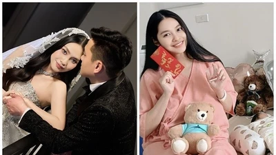 Hoa hậu Nông Thúy Hằng tận hưởng hôn nhân viên mãn