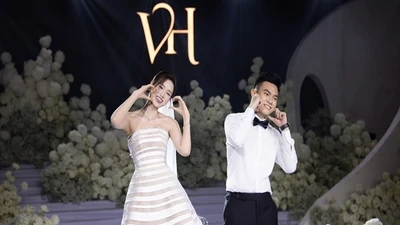 Toàn cảnh đám cưới của Hoa hậu Đỗ Thị Hà ở Hà Nội