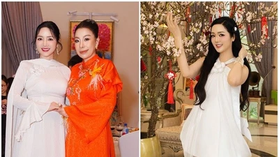 Hoa hậu Giáng My trang trí biệt thự 1.000 m², mở tiệc mời bạn bè