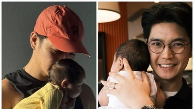 Huy Trần - Ngô Thanh Vân khéo giấu mặt con gái đầu lòng