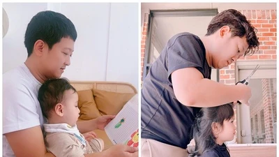 Trường Giang đóng ba trong phim mới, ngoài đời khéo chăm con