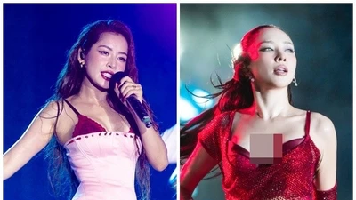 Chi Pu - Tóc Tiên khoe dáng quyến rũ tại nhạc hội Waterbomb