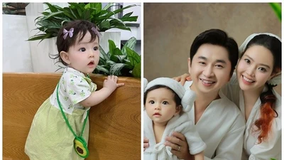 Con gái Bảo Anh - Bằng Cường xinh như búp bê
