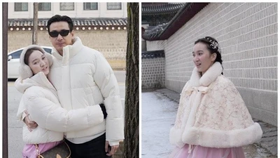 Diễn viên Ngọc Thuận tình tứ bên vợ trong chuyến du lịch