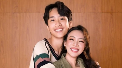 Quý tử nhà Thu Trang sở hữu chiều cao 1m77 ở tuổi 12