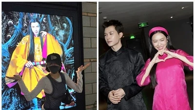 Diễn viên Diệu Nhi lặng lẽ đi xem phim mới của Anh Tú Atus 