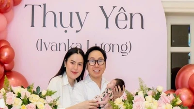 Phương Lê khoe Vũ Luân kiên trì thức đêm chăm con gái nhỏ