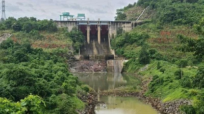 Thủy điện Buôn Tua Srah, khu vực gần nơi xảy ra vụ đuối nước.