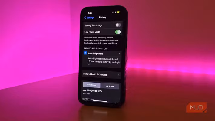 Duy trì Chế độ nguồn điện thấp thường xuyên giúp giảm tiêu hao năng lượng.(Ảnh: MUO)