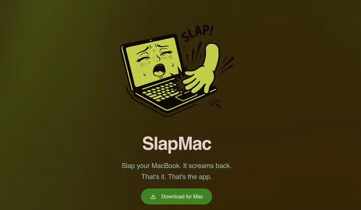 Một lập trình viên Hà Lan đã tạo ra SlapMac, ứng dụng cho phép MacBook phát âm thanh phản hồi khi bị tát.