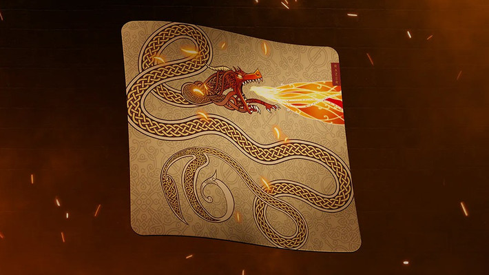 Pad Gigantus V2 Large có bề mặt mượt, kiểm soát tốt, đồng bộ thiết kế Dragon Lore.