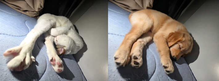 Điểm trừ lớn là độ phân giải ảnh sau chỉnh sửa chưa cao, dễ lộ chi tiết nhân tạo.