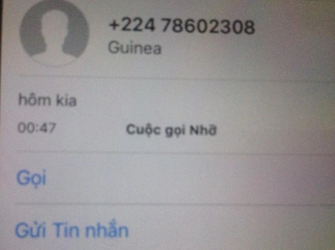 Đặc biệt cần cảnh giác với các đầu số quốc tế lạ như +224, +231, +252, +243.
