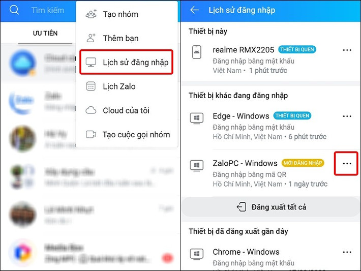 Người dùng cần xóa phiên đăng nhập từ điện thoại, đổi mật khẩu và bật xác thực hai lớp để bảo mật.