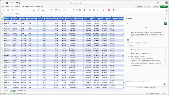Agent Mode trong Excel và Word sử dụng GPT-5 để tự động hóa tác vụ phức tạp.