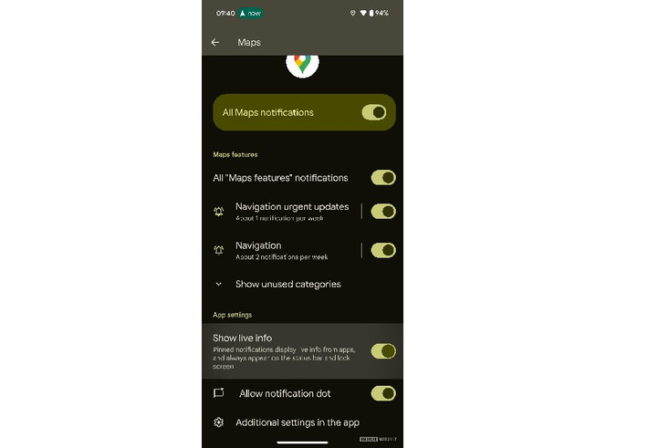 Ngoài ra, màn hình khóa sẽ có thẻ thông báo hiển thị chi tiết lộ trình và thời gian dự kiến đến nơi (ETA).
