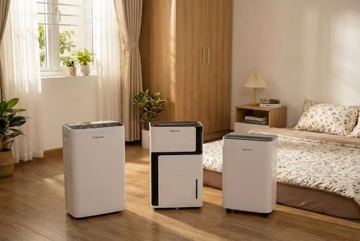 FujiHOME cung cấp từ máy mini vài trăm nghìn cho tủ quần áo đến máy công suất 60 lít cho cả ngôi nhà.