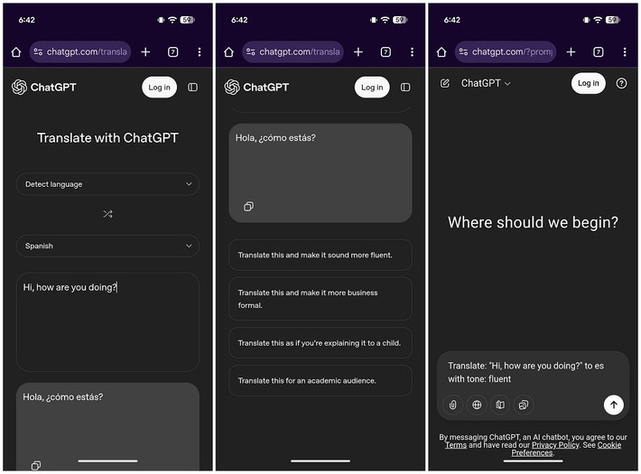 Điều này khiến công cụ của OpenAI tạm thời lép vế hơn Google Translate về mặt tính năng đa nền tảng và hỗ trợ định dạng.