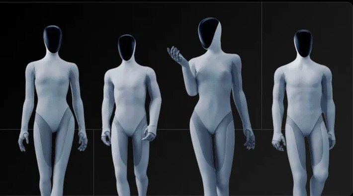 IRON có thể tùy chỉnh màu da, kiểu tóc, vóc dáng và trang phục, tương tự robot Neo của Na Uy.