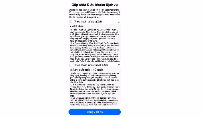 Đáng chú ý, nếu không chấp nhận điều khoản cập nhật, tài khoản Zalo có thể bị xoá sau 45 ngày, khiến nhiều người cho rằng ứng dụng đang “ép” người dùng.