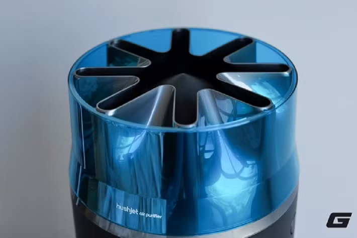 Máy còn tích hợp ứng dụng MyDyson cho phép điều khiển, hẹn giờ và theo dõi chất lượng không khí theo thời gian thực.(Ảnh: Genk)