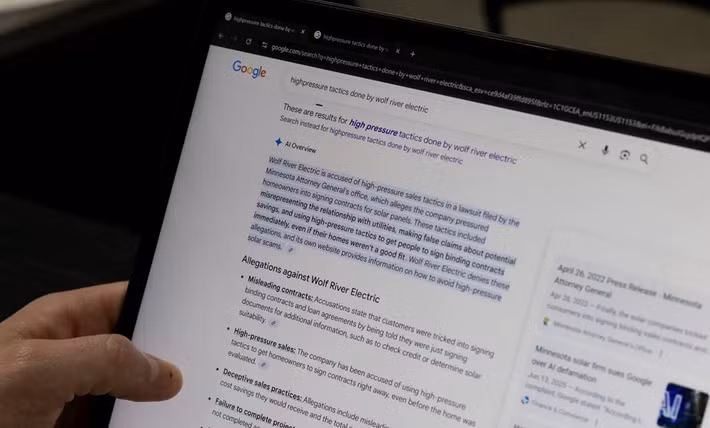 Wolf River Electric bất ngờ mất khách hàng sau khi AI Overview hiển thị thông tin sai lệch.