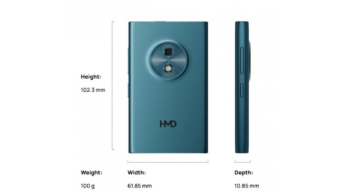 Về cấu hình, HMD Touch 4G sở hữu màn hình 3,2 inch, camera sau 2 MP, chip Unisoc T127, RAM 64 MB và pin 1.950 mAh sạc qua cổng USB-C.