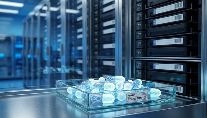 Atlas Eon 100 giải quyết điểm yếu tuổi thọ ngắn của HDD, CD/DVD và bộ nhớ Flash.