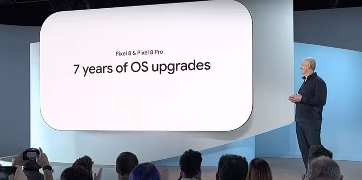 Hỗ trợ phần mềm lâu dài trở thành điểm cộng lớn, đặc biệt với cam kết 7 năm của Google Pixel.