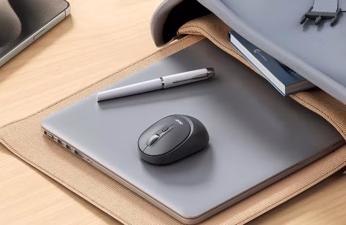 Chuột không dây Acer hỗ trợ 2.4G + Bluetooth 5.2, DPI điều chỉnh, thao tác chính xác và tiện lợi.