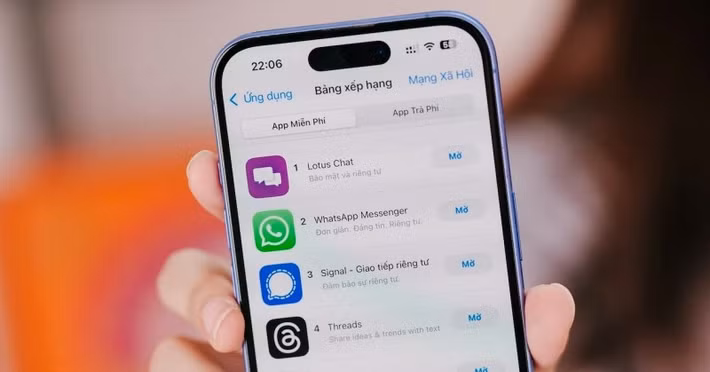 Việc Lotus Chat leo hạng cho thấy xu hướng người dùng đang quay về lựa chọn các ứng dụng chat làm tốt vai trò cốt lõi và bảo vệ dữ liệu cá nhân.